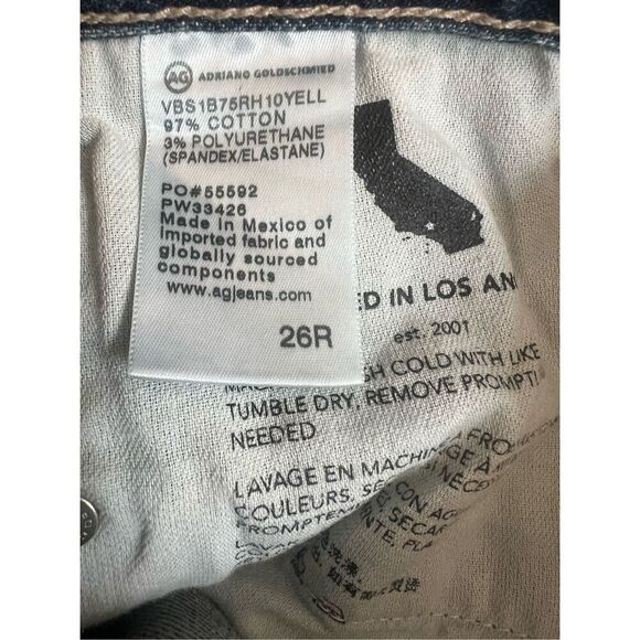 AG Women's Alexxis Straight Boot High Rise Vintage Fit Jeans Size 26R NWOT - Picture 11 of 12